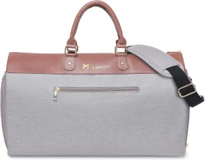 Modoker Womens Convertible Garment Bags for Travel, Carry On Garment Bag - 2 in 1 Hanging Suitcase Suit Luggage Bag, Grey