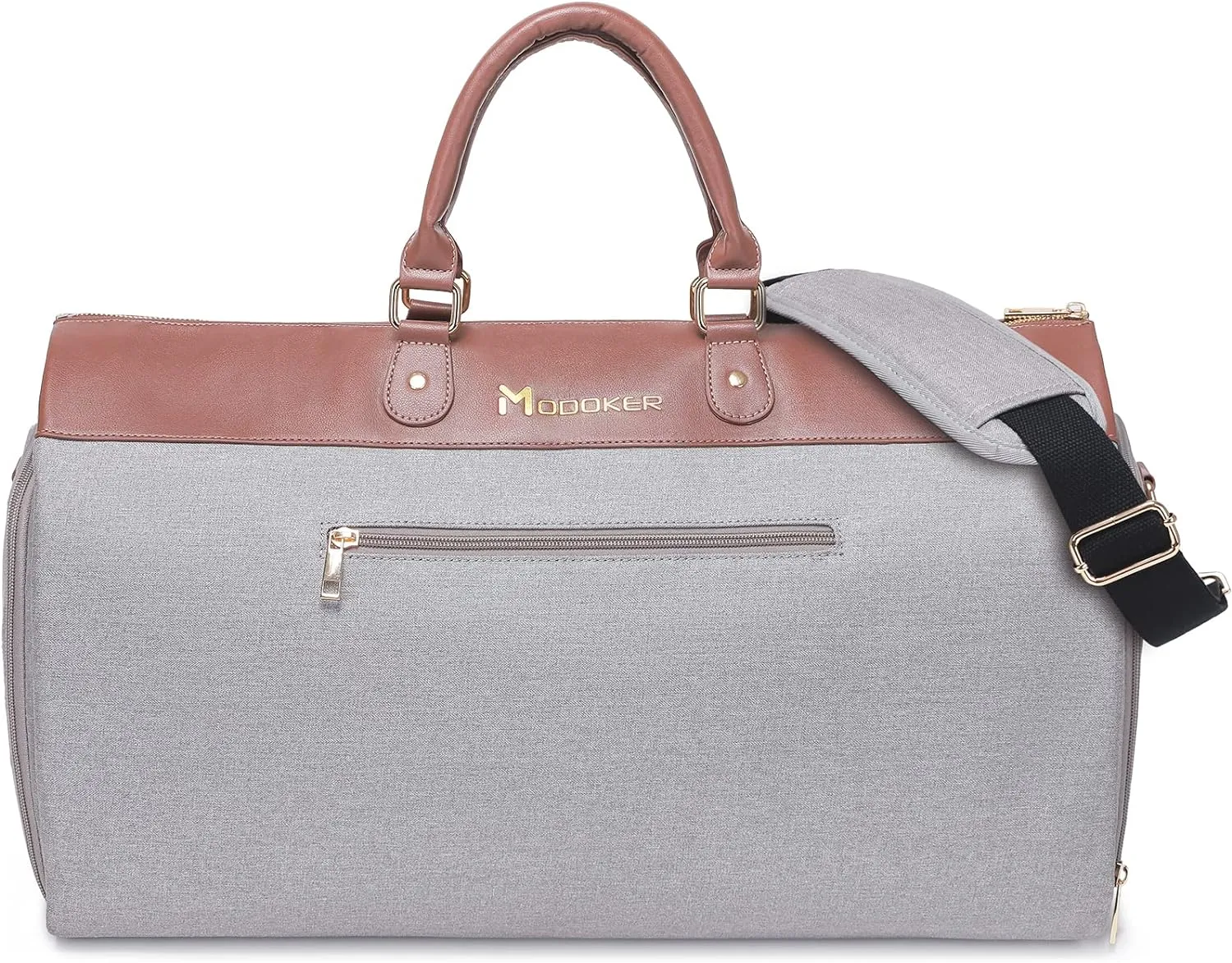 Modoker Womens Convertible Garment Bags for Travel, Carry On Garment Bag - 2 in 1 Hanging Suitcase Suit Luggage Bag, Grey