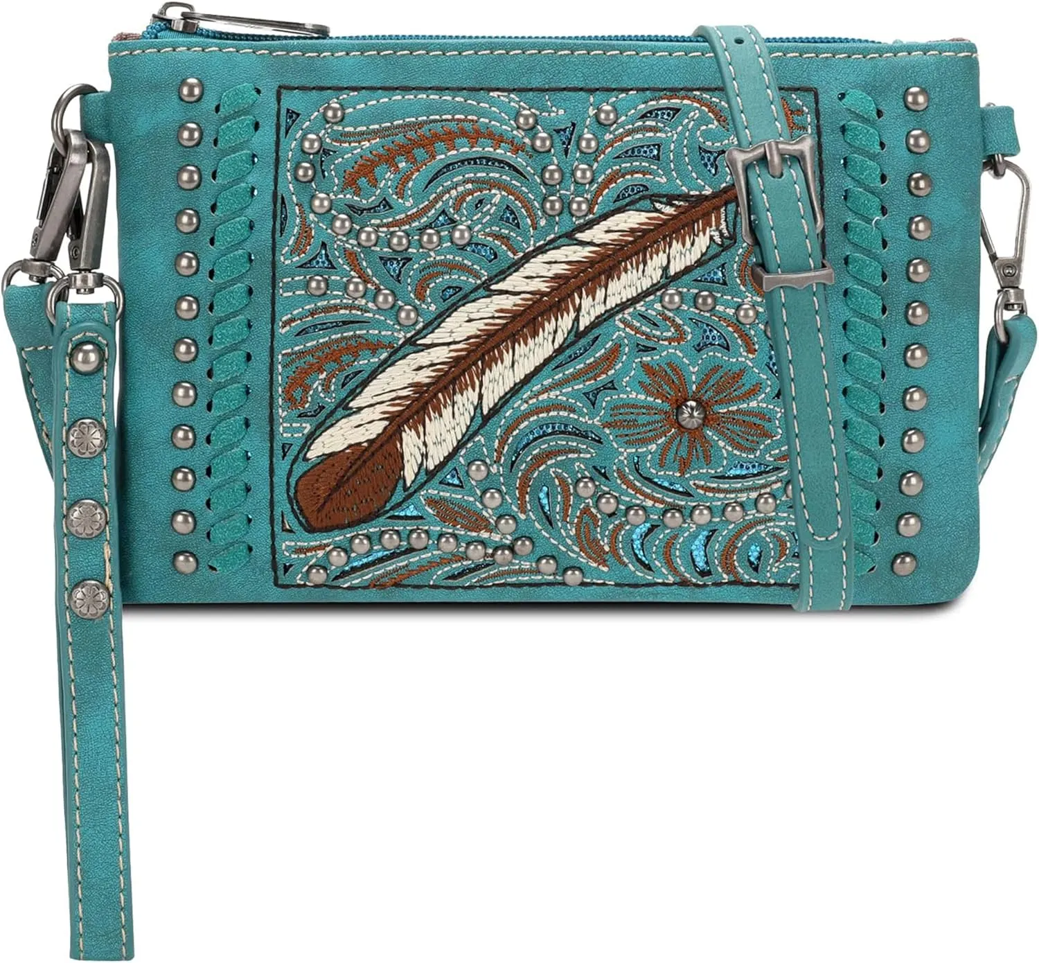 Montana West Crossbody Bags for Women Western Clutch Purses Cross Body Bag with Removable Strap