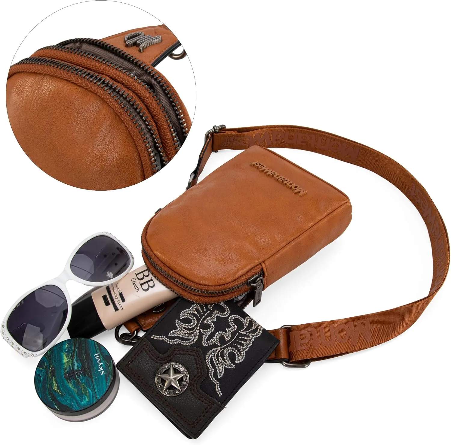 Montana West Small Crossbody Sling Bag for Women Cute Cross Body Fanny Pack Purse