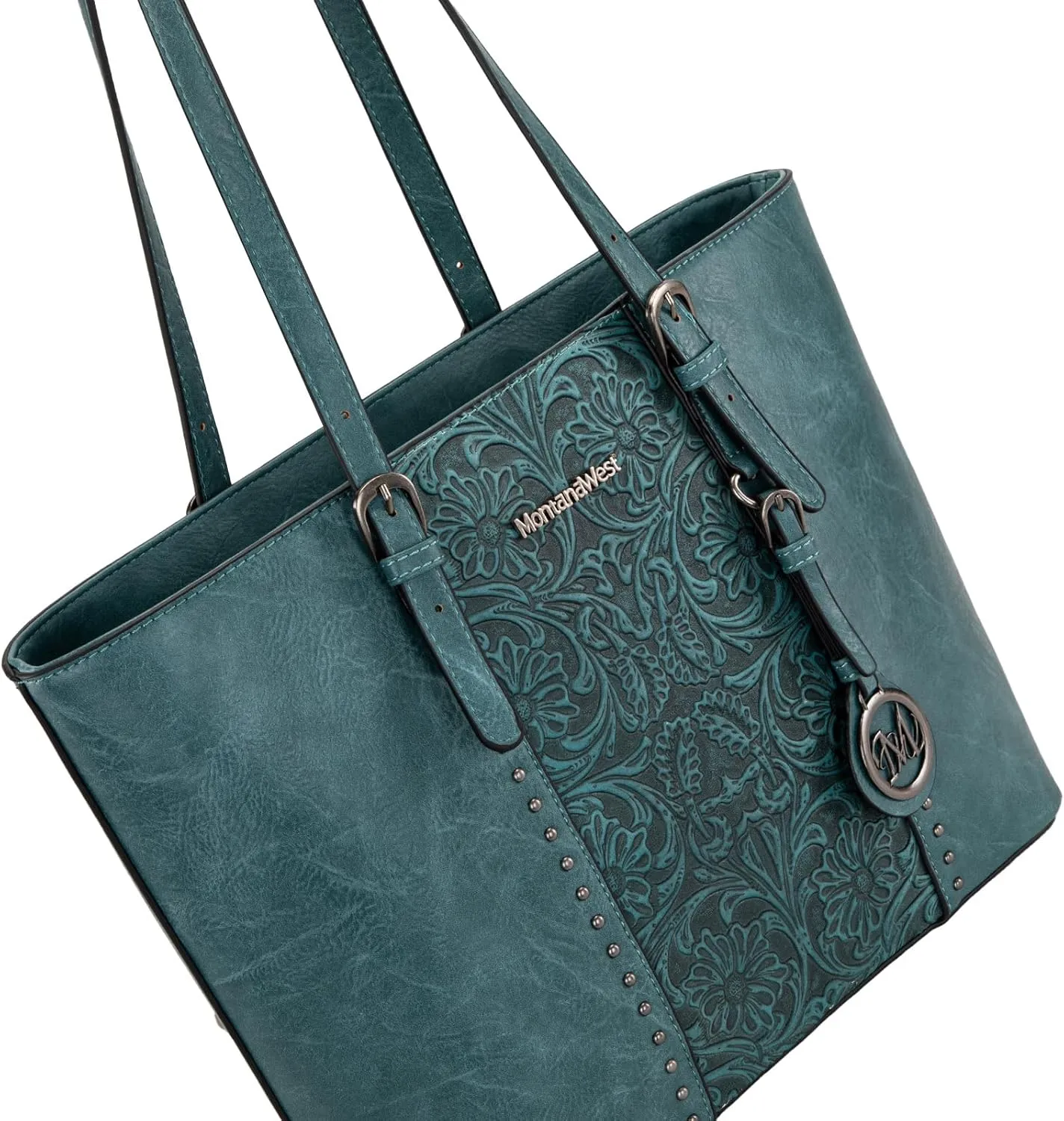 Montana West Tote Bag for Women Large Purse and Handbags Set Embossed Collection Purse 2Pcs Set
