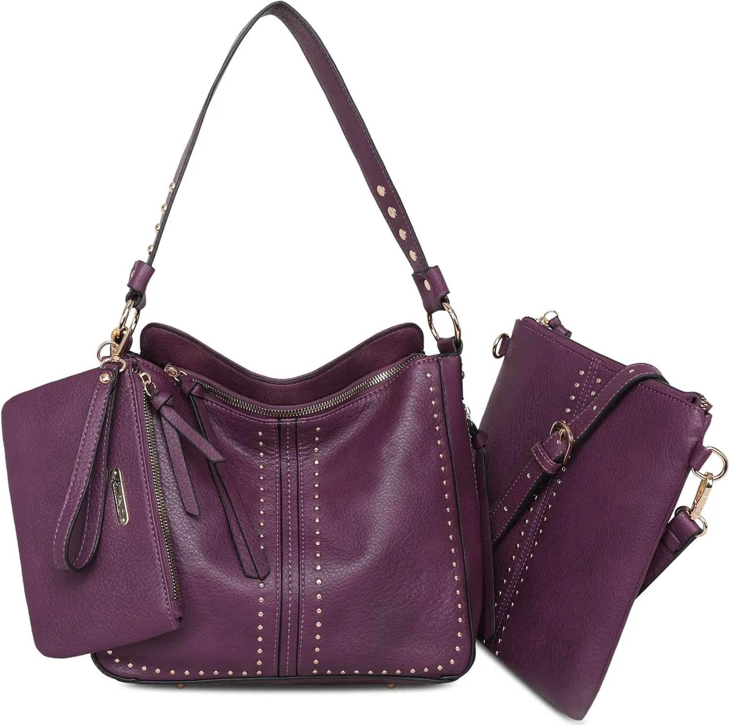 Montana West Tote Handbags for Women Concealed Carry Purses Vegan Leather Hobo Shoulder Bag 3pcs Purse Set