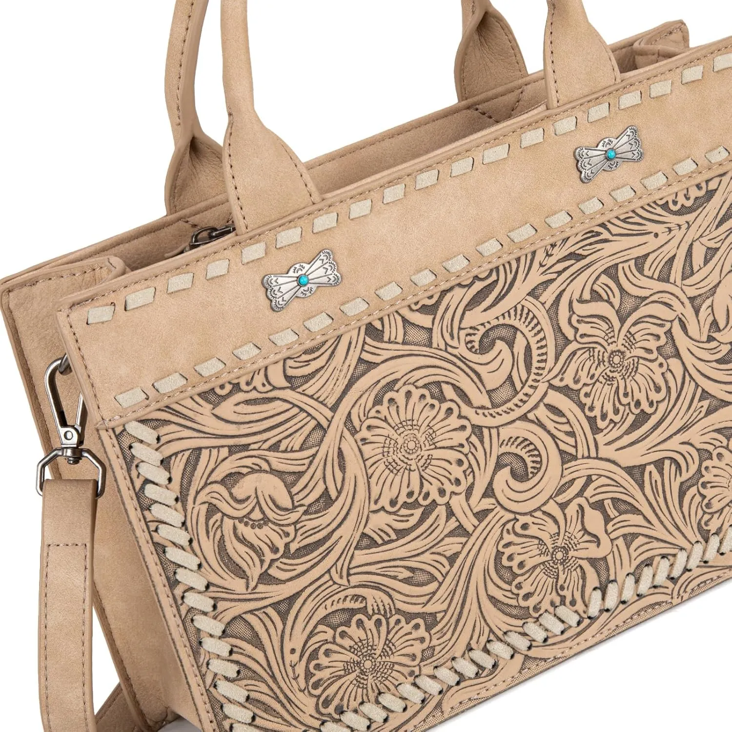 Montana West Western Tooling Handbags Vintage Prints and Whipstitch Craftsmanship