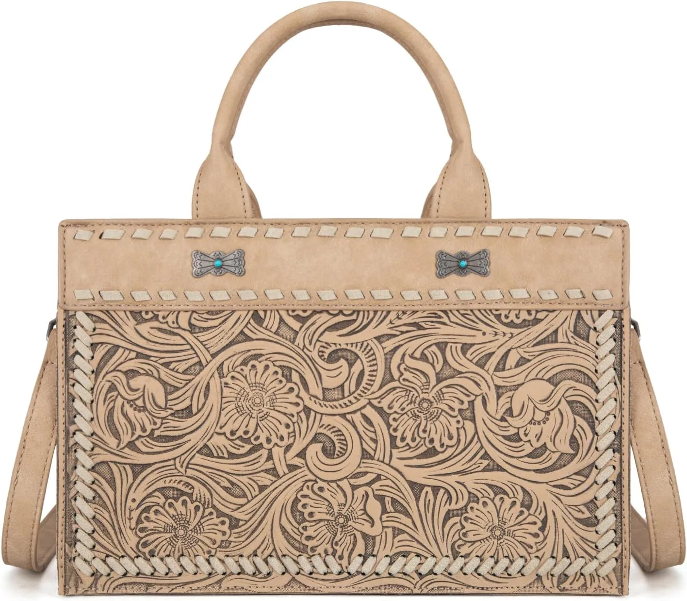 Montana West Western Tooling Handbags Vintage Prints and Whipstitch Craftsmanship