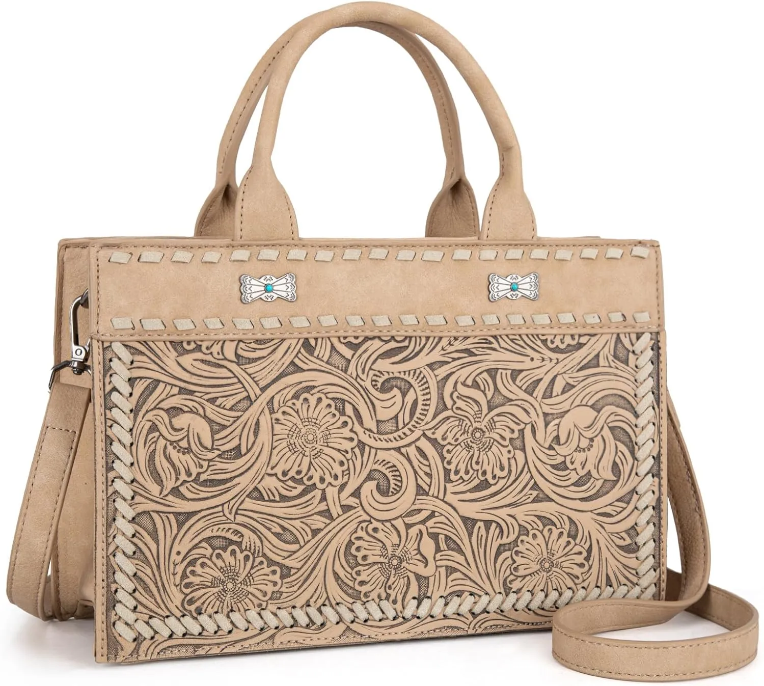 Montana West Western Tooling Handbags Vintage Prints and Whipstitch Craftsmanship