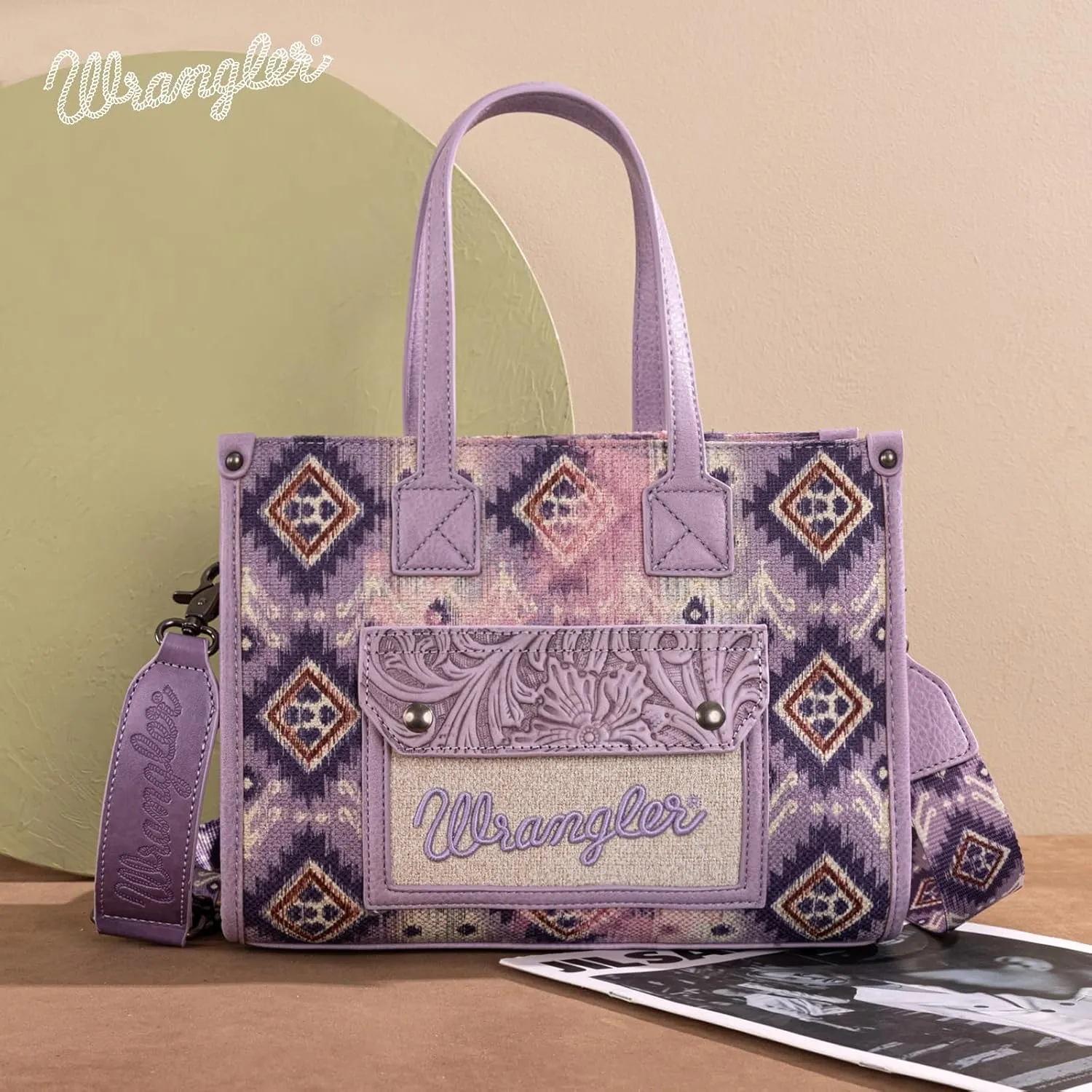 Montana West Wrangler Aztec Tote Bag for Women Western Purses and Handbags