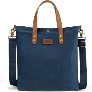 Montana West x Lee Tote Bag for Women Waxed Canvas Top Handle Handbags with Leather Handle and Strap