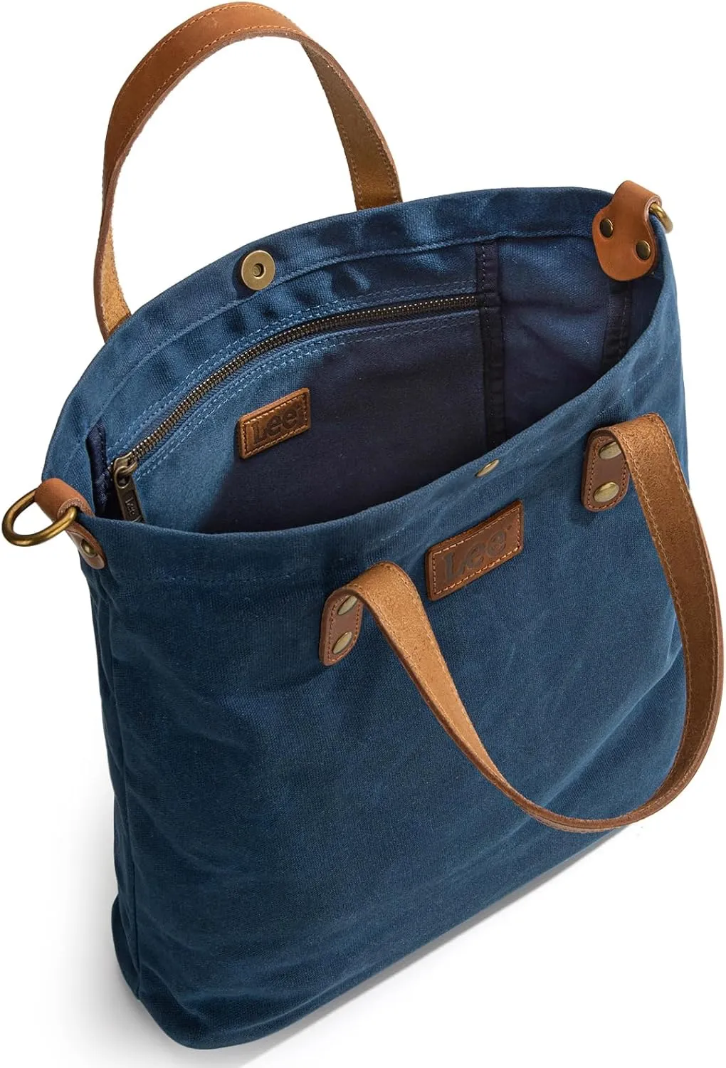 Montana West x Lee Tote Bag for Women Waxed Canvas Top Handle Handbags with Leather Handle and Strap