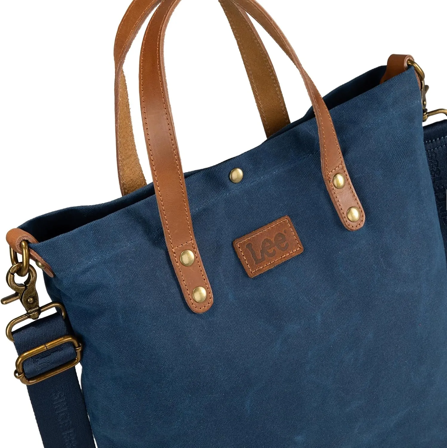 Montana West x Lee Tote Bag for Women Waxed Canvas Top Handle Handbags with Leather Handle and Strap