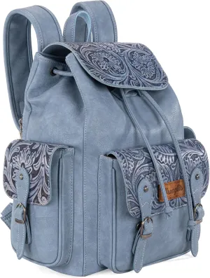 Montana West x Wrangler Backpack Purse for Women Men Western Backpack Floral Tooled Travel Bags