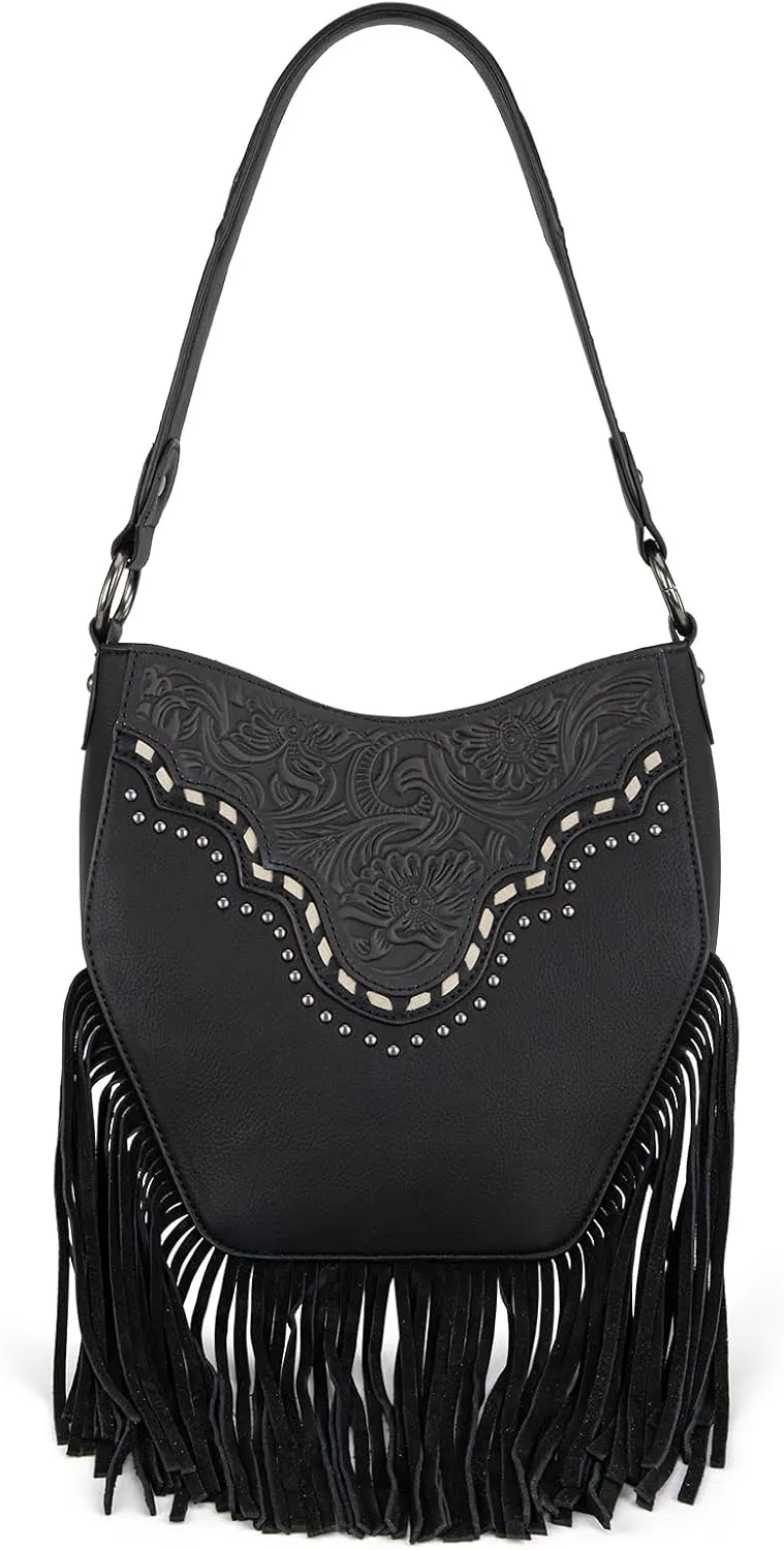 Montana Western Fringe Hobo Bags for Women Top Handle Shoulder Purses