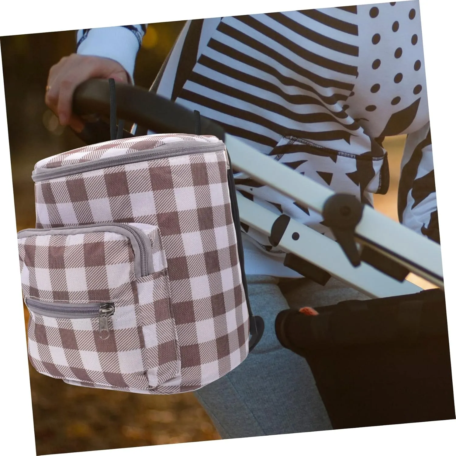Mother and Baby Duffel Bag Cooler Backpack Storage Pouch for Baby Storage Bags for Travel Insulated Bottle Bag Backpacks for Travel Diaper Newborn Hanging Oxford Cloth