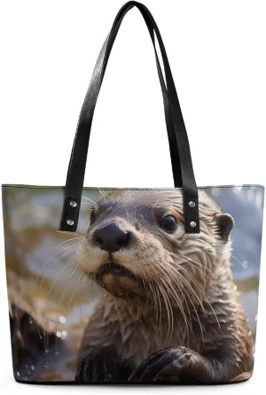 Mountain And Water At Sunset Bag Purse Handbag for Women Top Handle Satchel Shoulder with Zipper Tote Bags Large
