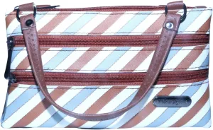Multicolor Colorful Women Hand-held Bag - Medium, Women Tan Hand-held Purse Crossbody Sling Bag Handbag, Brown