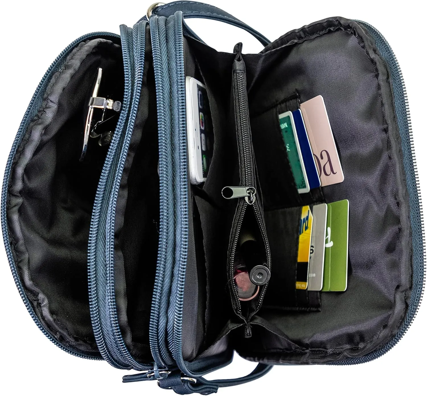 MultiSac North South Mini Zip Around Crossbody Bag