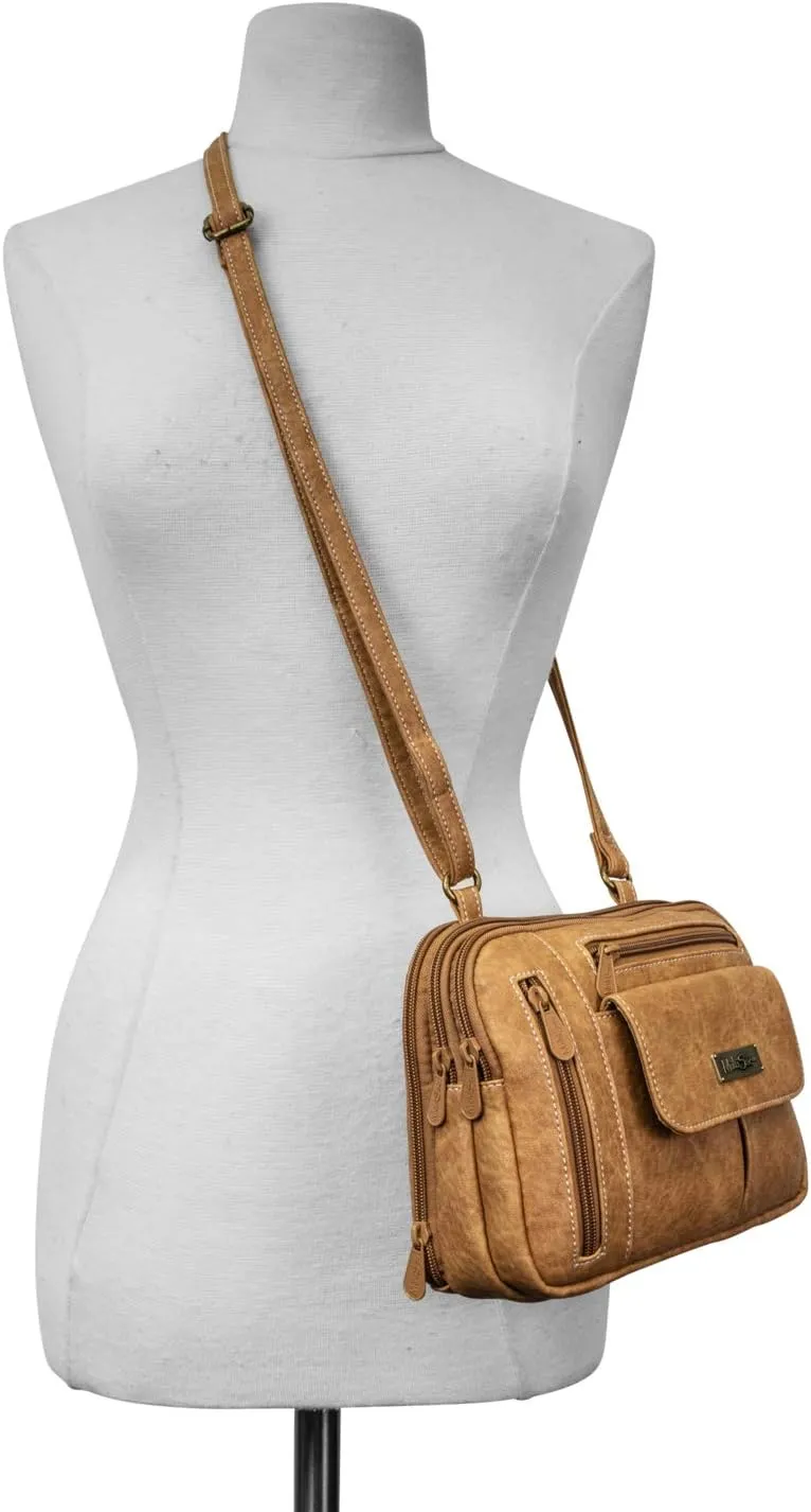 MultiSac Zippy Triple Compartment Crossbody Bag