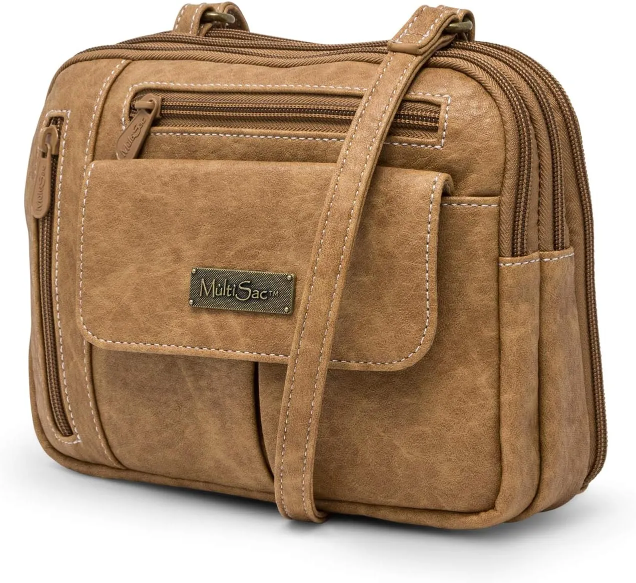 MultiSac Zippy Triple Compartment Crossbody Bag