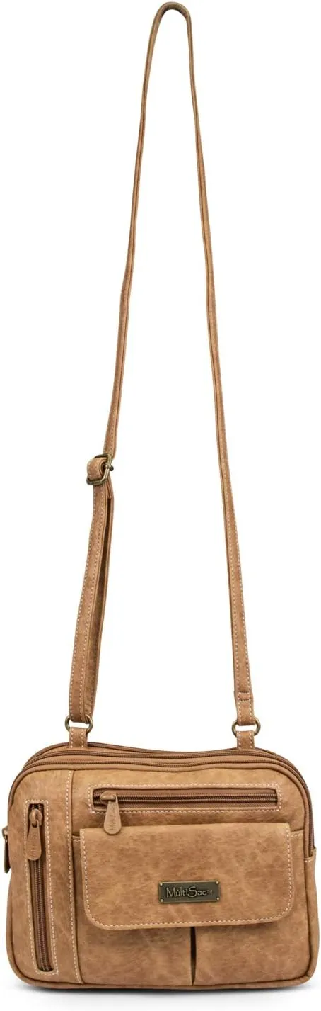 MultiSac Zippy Triple Compartment Crossbody Bag