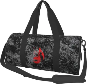 Musical Note - Violin Convertible Garment Bag with Shoulder Strap, Carry on Garment Duffel Bag for Men Women - Rolling Foldable for Travel Luggage Bags (Black)