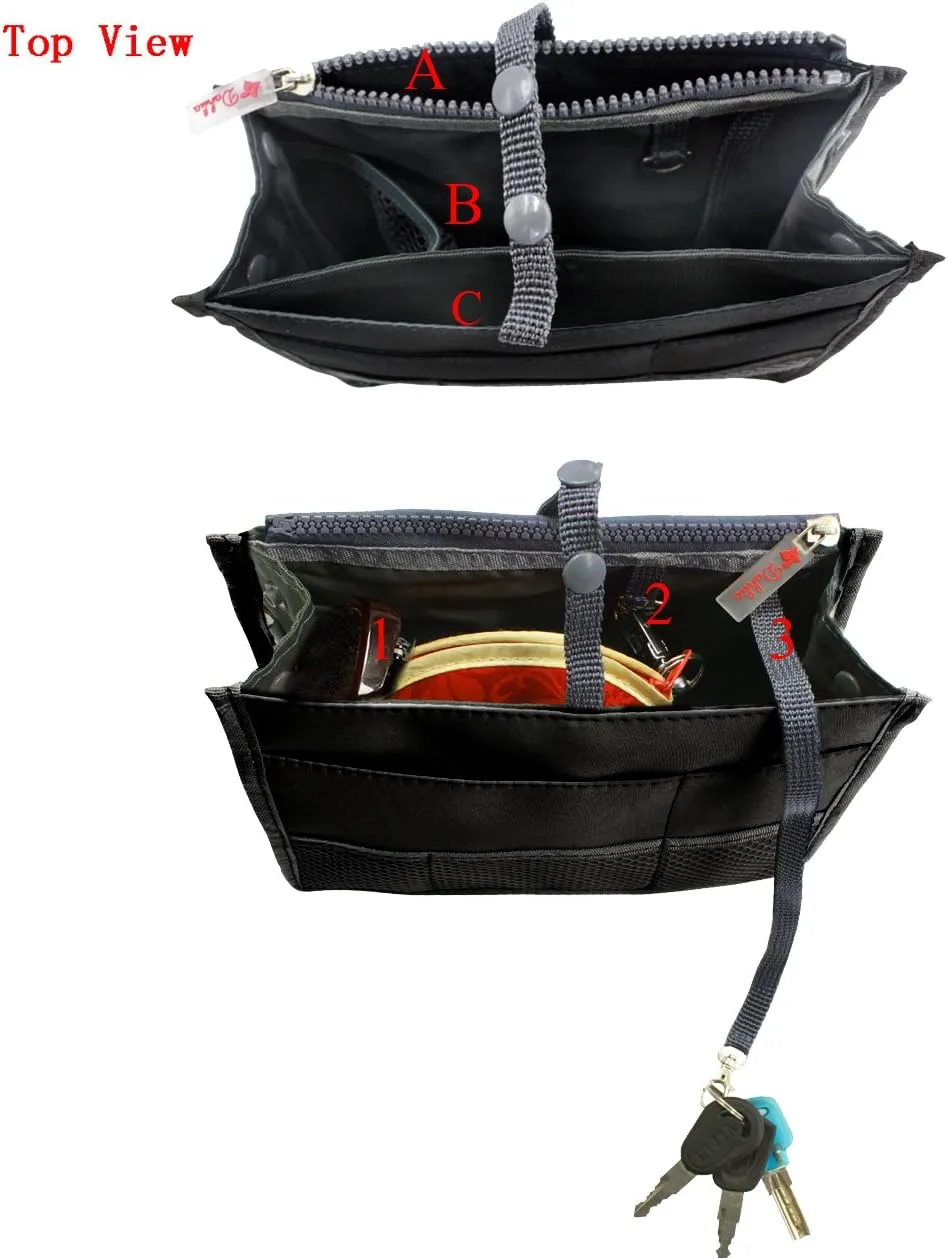 Nifty Patented Handbag Purse Organizer Insert - 18 Compartments