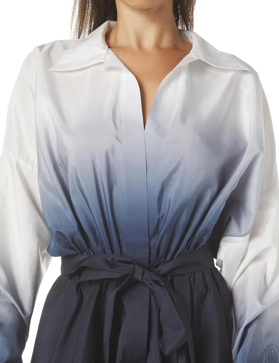 Norma Kamali Women's Super Oversized Bf Nk Shirt Flared Mini Dress