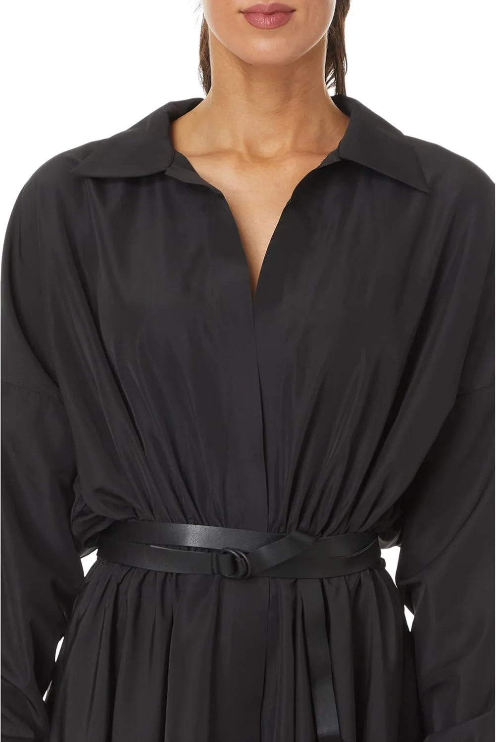 Norma Kamali Women's Super Oversized Bf Nk Shirt Flared Mini Dress