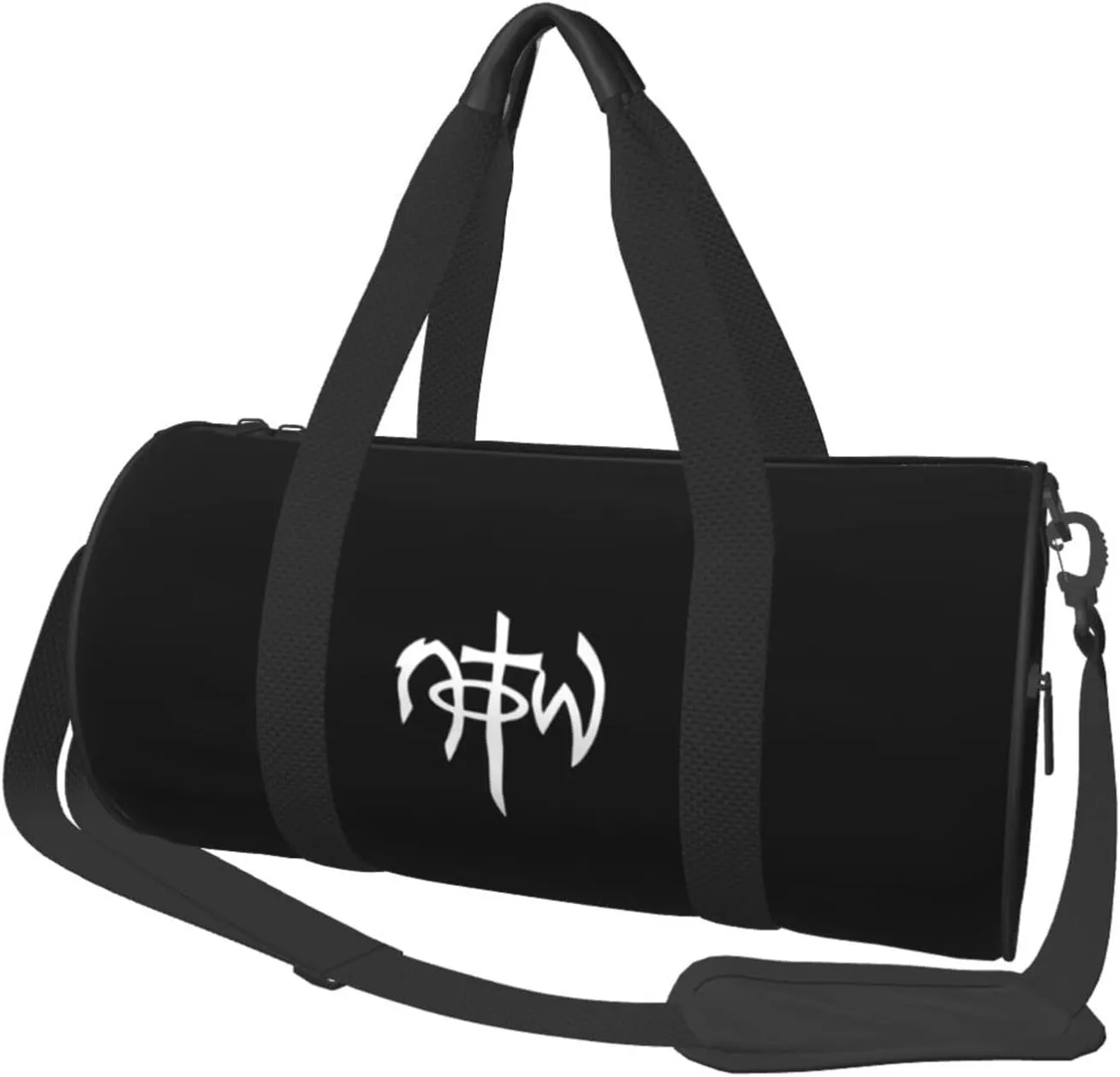 Not of This World Christian Jesus Convertible Garment Bag with Shoulder Strap, Carry on Garment Duffel Bag for Men Women - Rolling Foldable for Travel Luggage Bags (Black)
