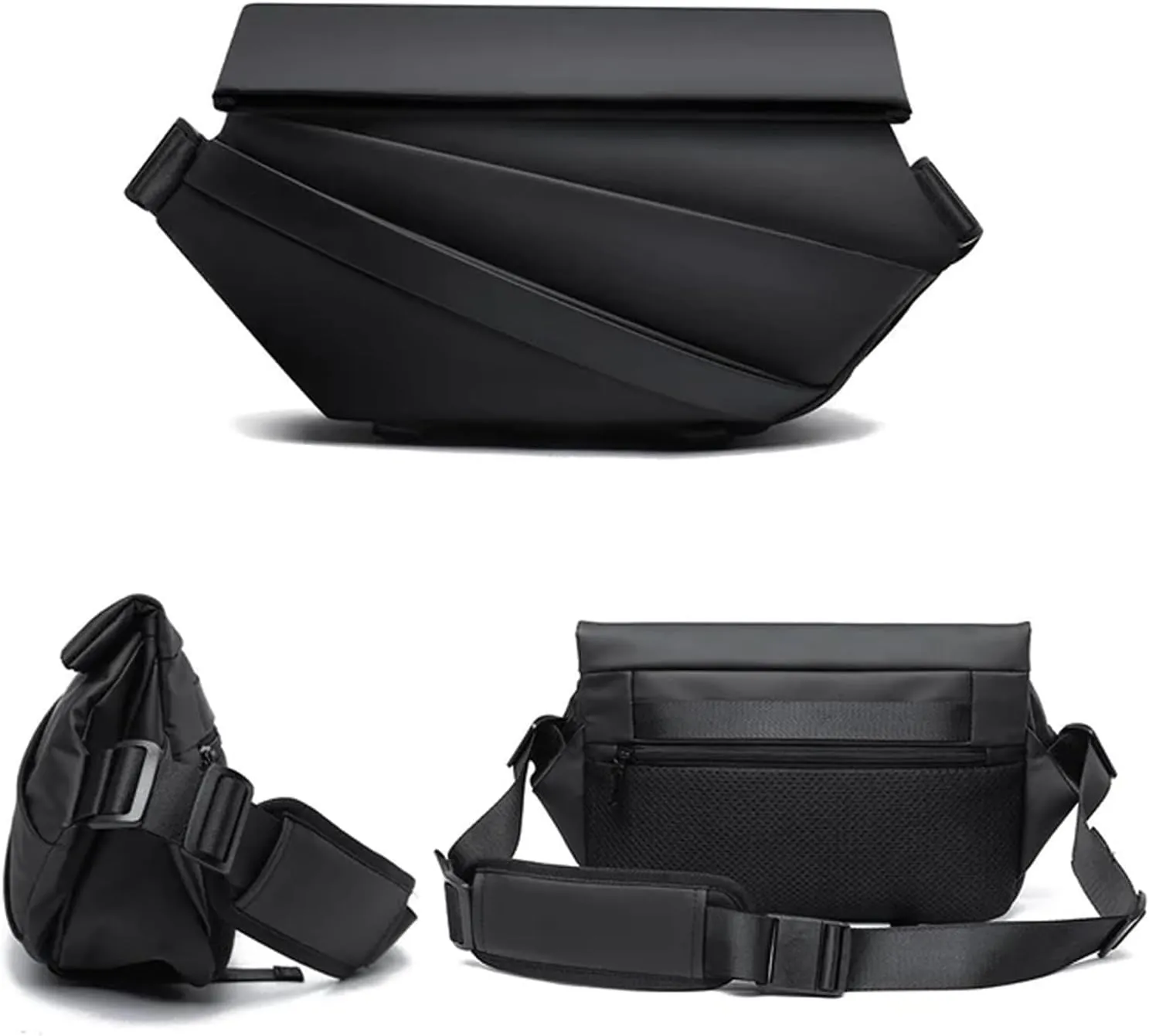Obsidian Sling Bag, ria obsidian sling bag, crossbody bag men, Waterproof Sling Bag for Men, men crossbody bags (Black A)