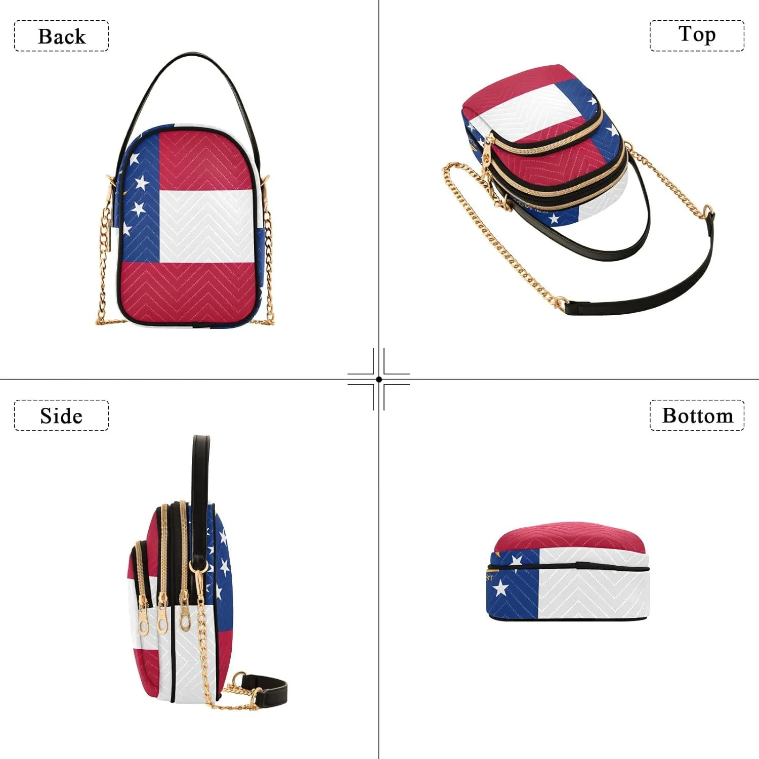 ODAWA South Dakota State Flag Women Crossbody Bag - Crossbody Bags for Women Trendy - Small Crossbody Bags for Women Travel