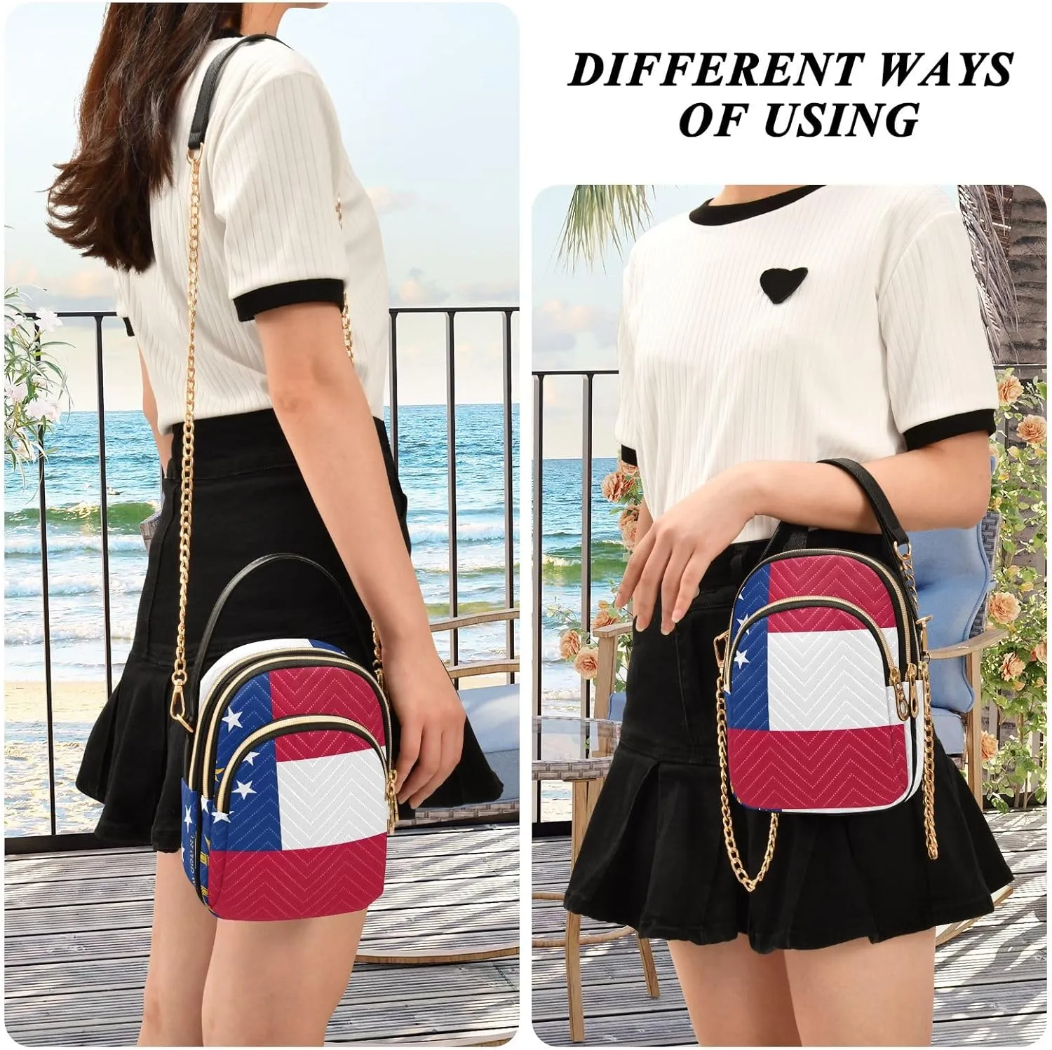 ODAWA South Dakota State Flag Women Crossbody Bag - Crossbody Bags for Women Trendy - Small Crossbody Bags for Women Travel