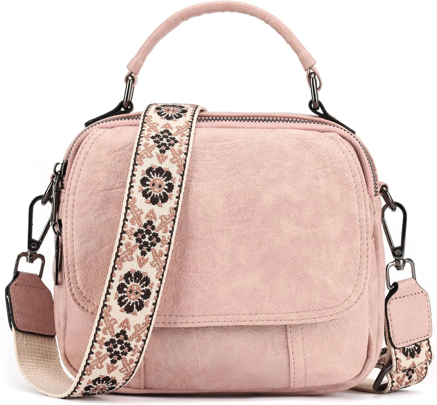 OPAGE Small Crossbody Bags for Women Trendy, Soft PU Leather Womens Crossbody Purse Shoulder Handbags