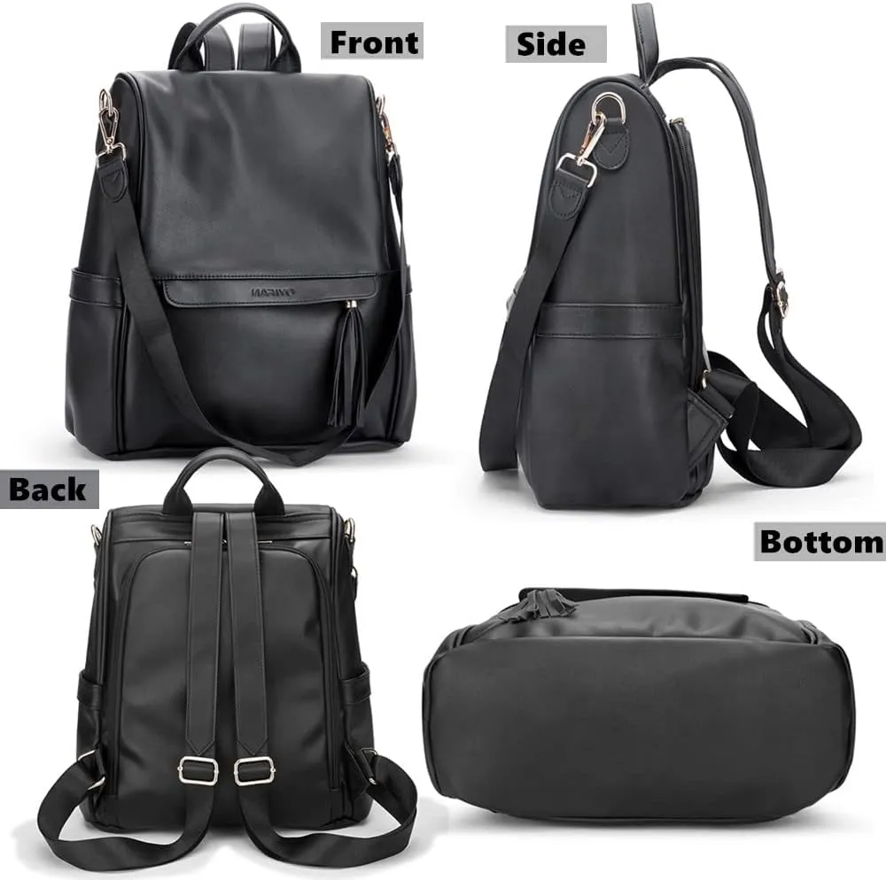 Oyifan Diaper Bag, Womens Backpack Purse, Fashionable Multifunctional Design, Large Women's Shoulder Bag, Leather Travel Backpack