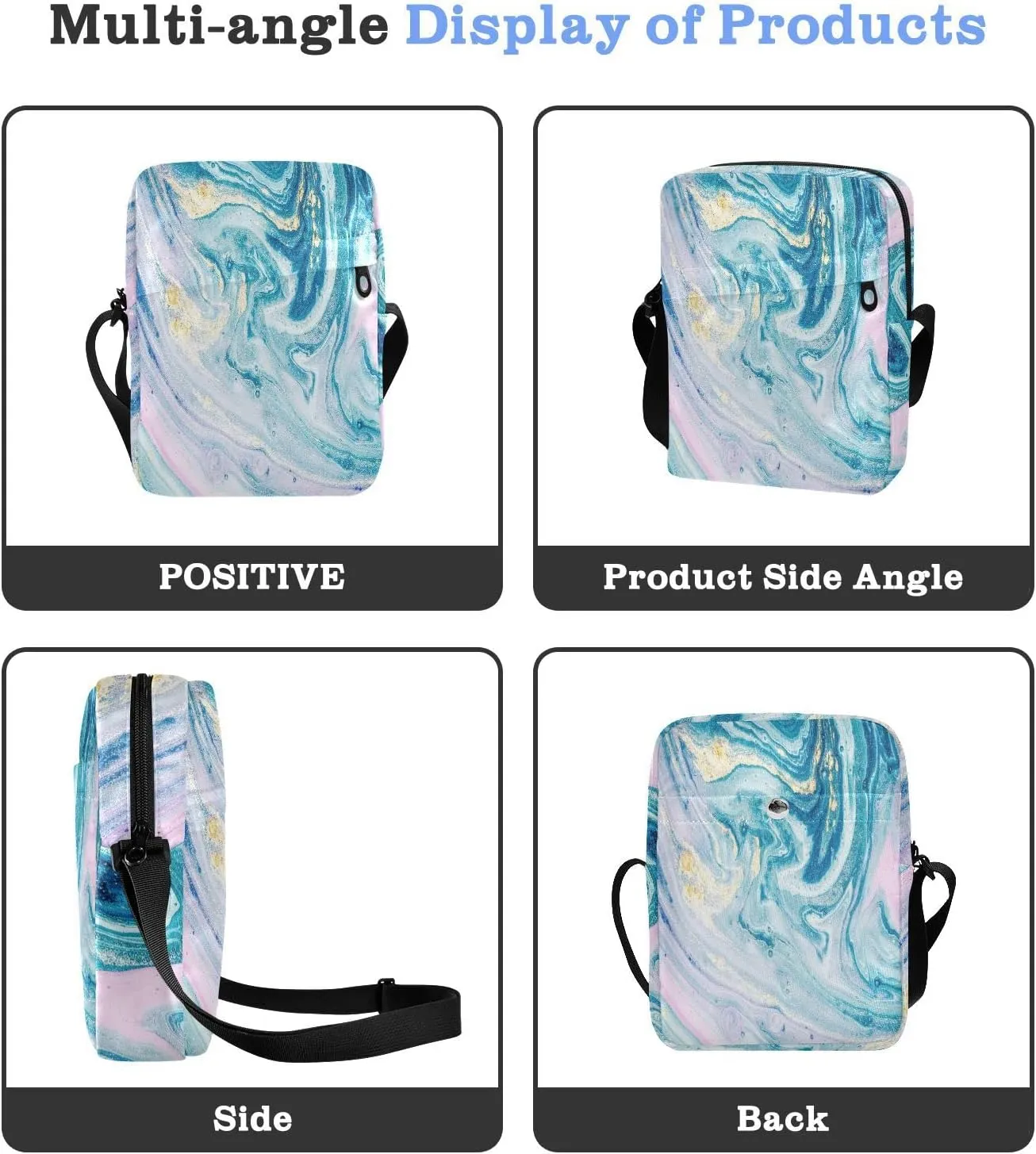 Oyihfvs Messenger Bag, Men's Crossbody Bag, Women's Crossbody Bag with Adjustable Strap