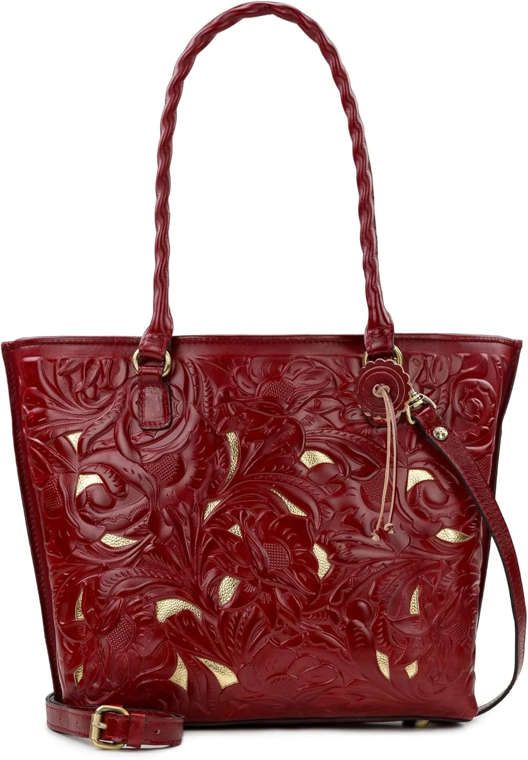 Patricia Nash Womens Tote Purse - Adeline Full Grain Leather Tote Bag