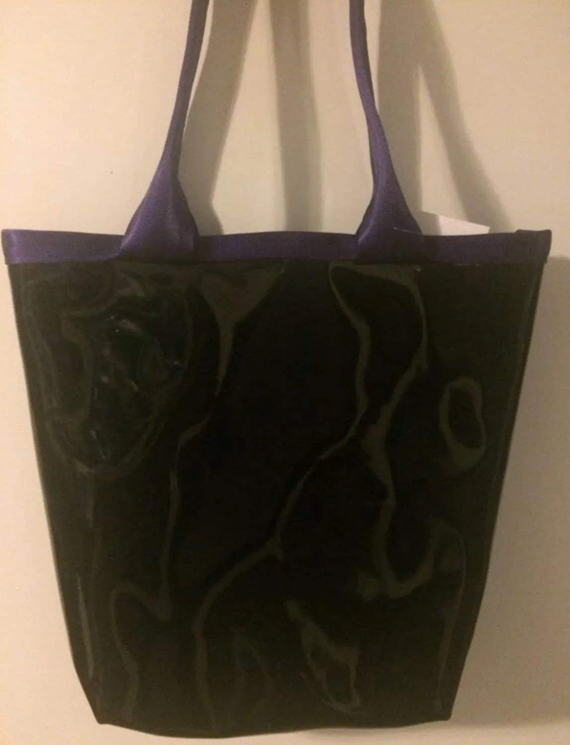 Pattent leather tote bag with seatbelt straps, vegan leather handbag, shoulder bag