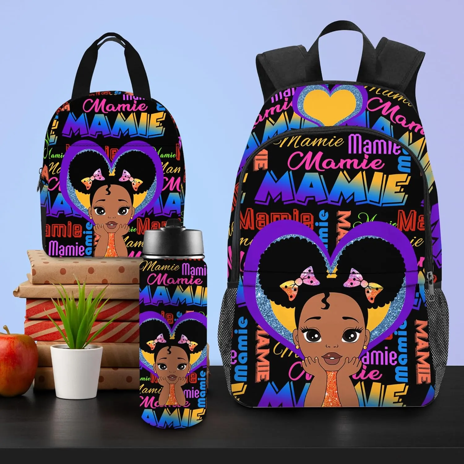 Personalized Kids Backpack with Lunch Bag Custom School Backpacks with Name for Girls Boys Customized Back to School Bookbag for Kids Bookbag for Daughter Son Fashion Unique Gift for Preschool