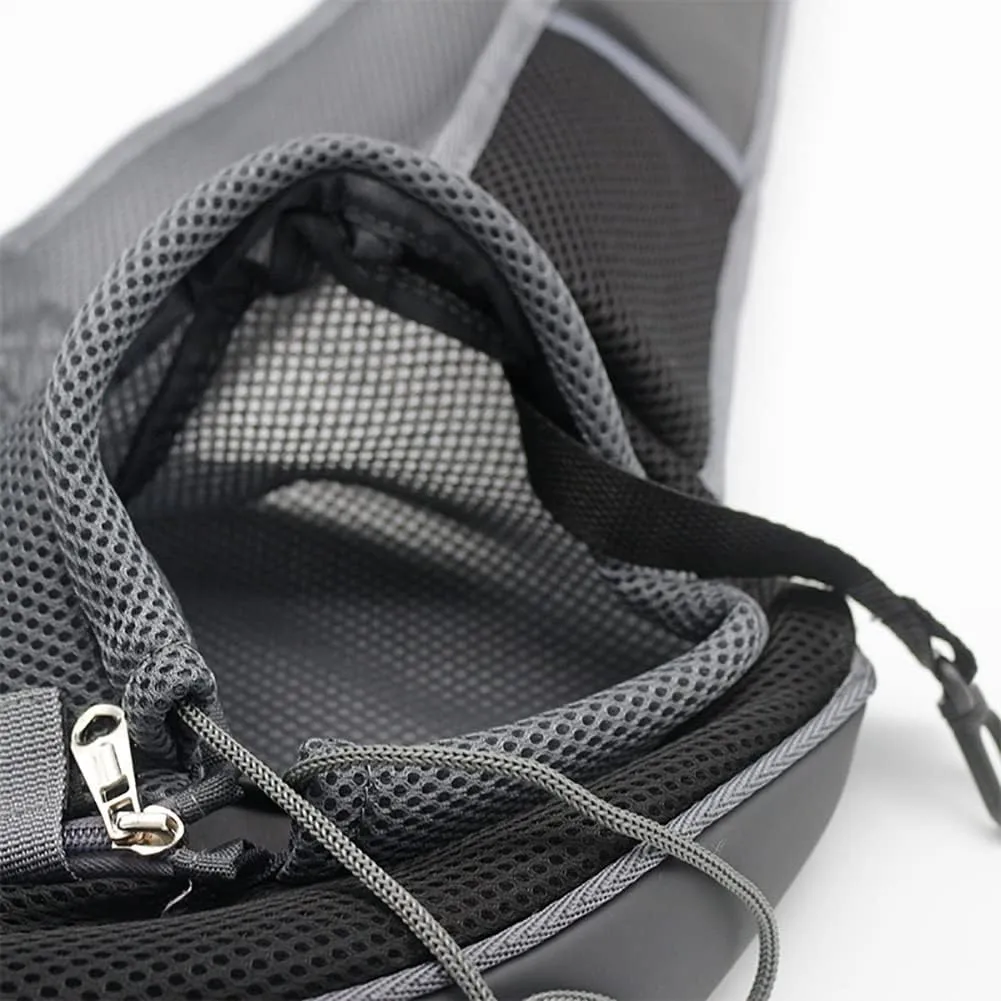 Pet Dog Sling Carrier, Breathable Mesh Portable Travel Safe Pet Sling Shoulder Bag Carrier with Adjustable Non-Slip Shoulder Strap for Small Dogs Cats Puppy (Small, Black)
