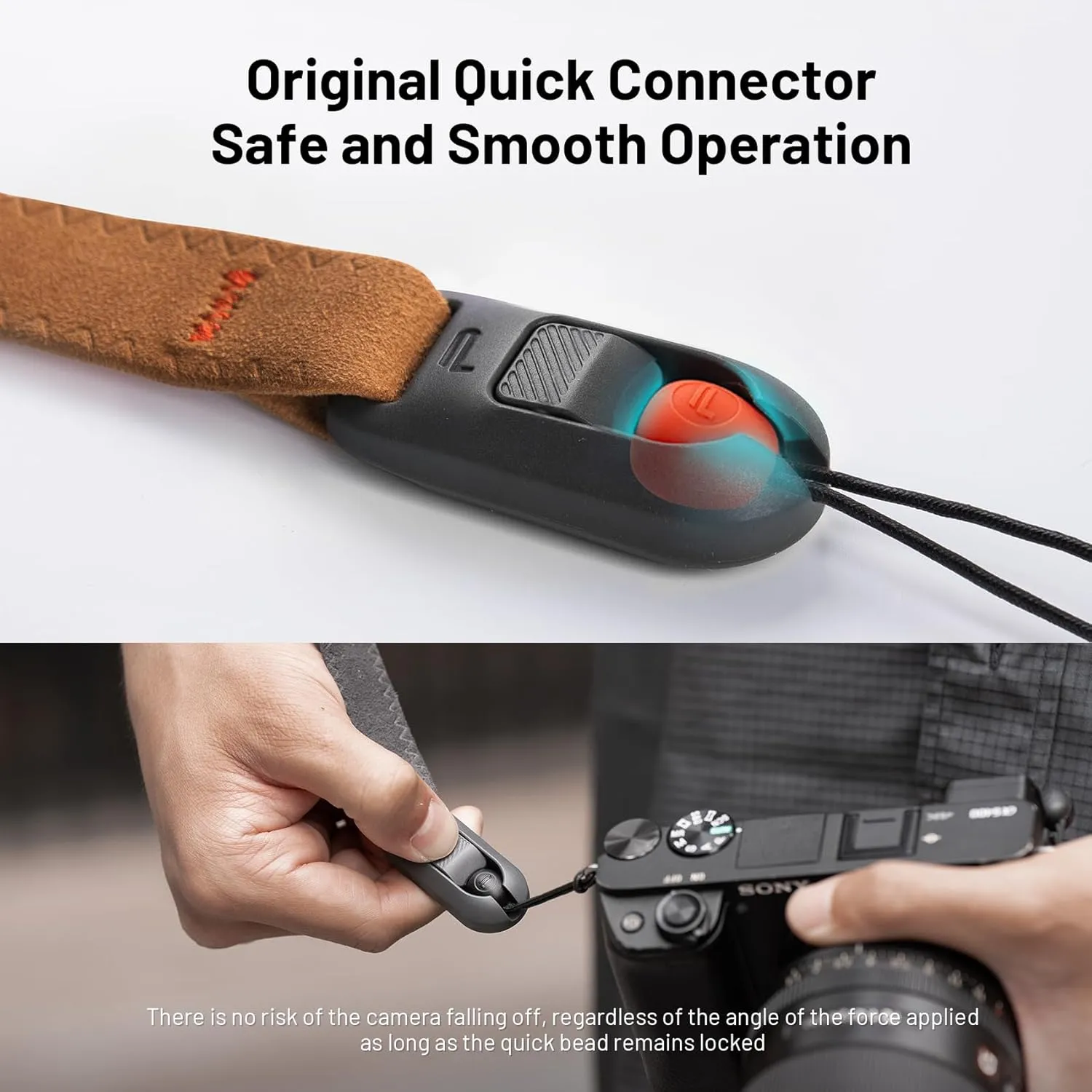 PGYTECH Camera Wrist Strap Air for Photographers Adjustable Quick Release Camera Hand Strap for Sony/Nikon/Canon/DSLR/SLR/Gopro(Deep Grey)