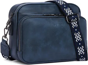 POIUGOYA Crossbody Purses for Women Trendy,Vegan Leather Medium Crossbody Bag,Women's Crossbody Travel Purse Built in Wallet