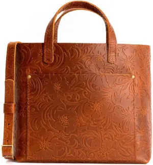 Portland Leather Goods Medium Crossbody Tote for Women – Handmade from the Finest Full-Grain Hides