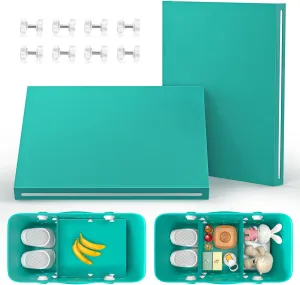 PoYang 2 Pack for Original XL Bogg Bag Divider Tray, Lightweight Metal Dividers for Bogg Bag Accessories Inserts for Bog Organizer, Help Organize Beach Bagg & Divide Space, Turquoise and Caicos