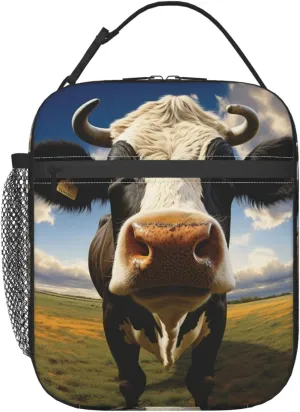 Prairie Cow Lunch Bag Insulated Reusable Lunch Box Large Capacity Leakproof Lunch Cooler Totes Meal Bags For Women Men Work Office Picnic Travel