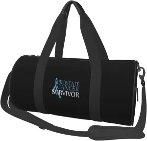Prostate Cancer Survivor Convertible Garment Bag with Shoulder Strap, Carry on Garment Duffel Bag for Men Women - Rolling Foldable for Travel Luggage Bags (Black)