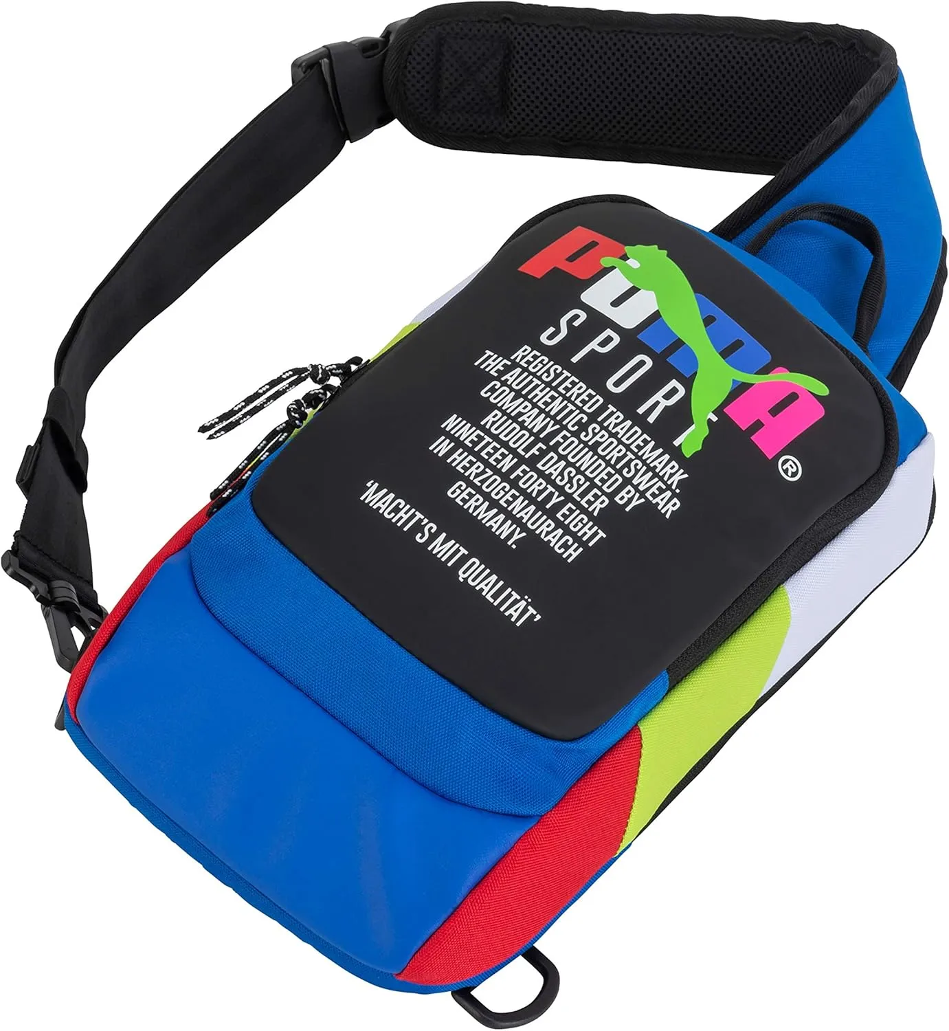 PUMA Forecast Multitude Backpack Sling Shoulder Bag (Blue Multi, One Size)