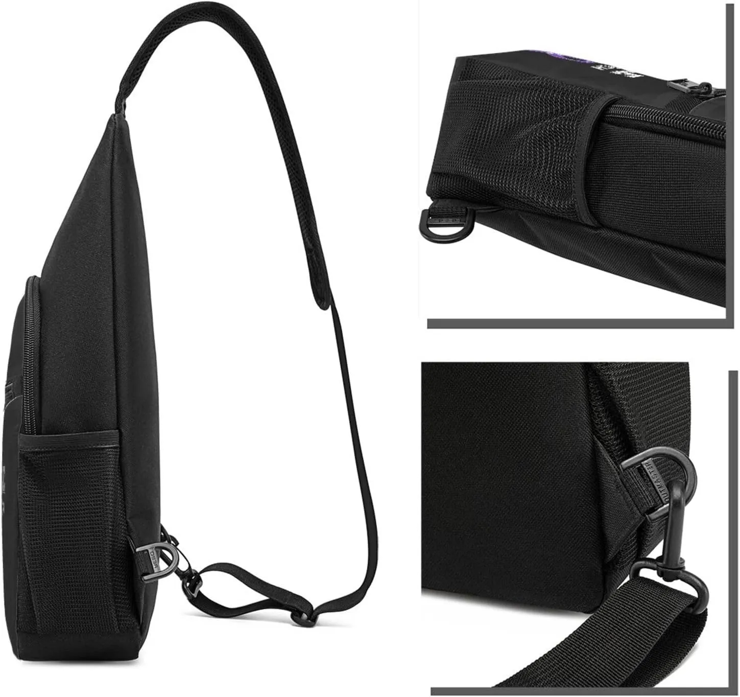 Purple Up March 26 Support Epilepsy Awareness Sling Bag Crossbody Backpack Shoulder Casual Daypack Bags for Men Women