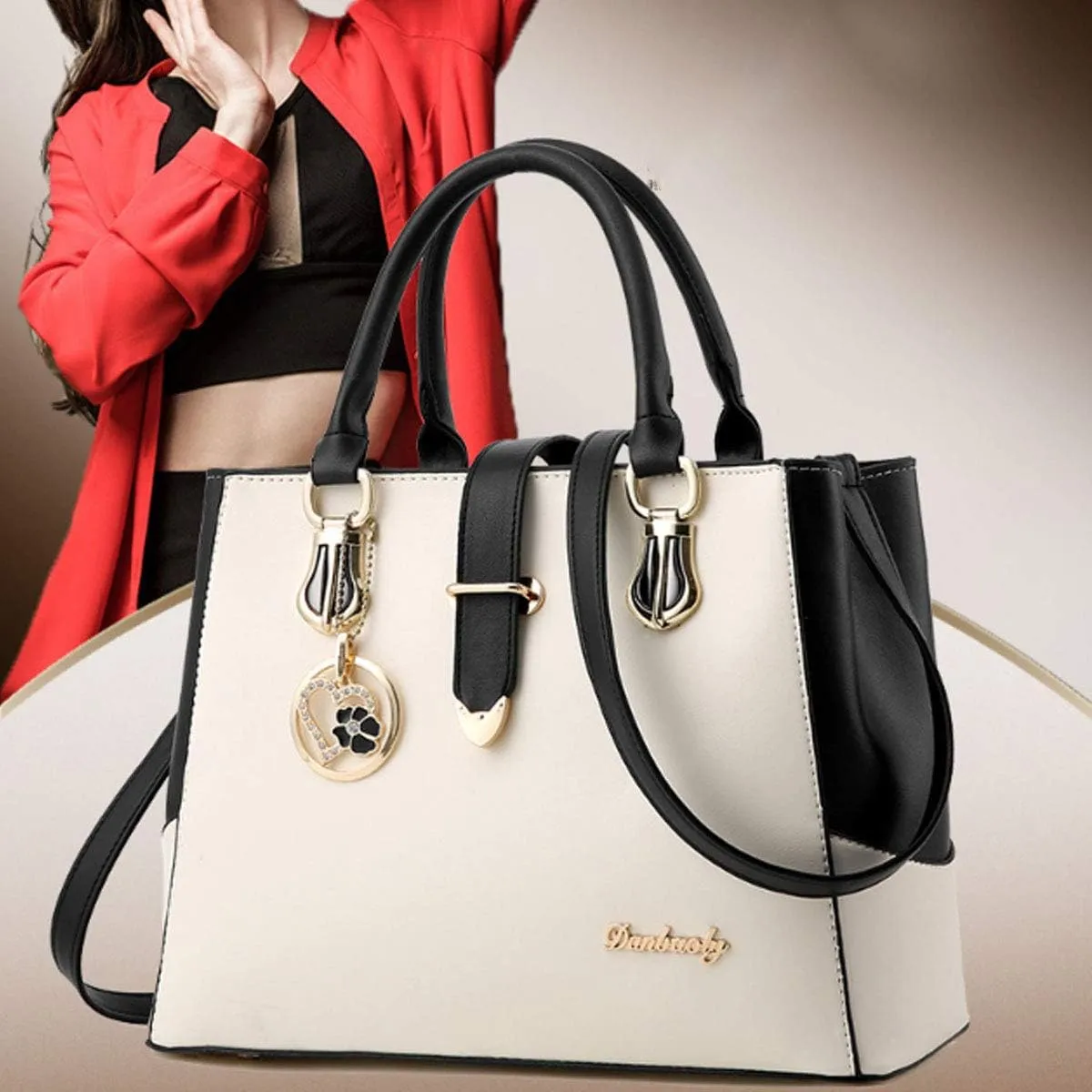 Purses and Handbags for Women Tote Shoulder Crossbody Bags PU Leather Top Handle Satchel with Long Strap Detachable