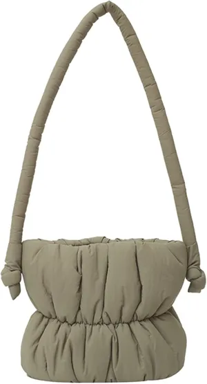 Quilted Tote Bag for Women Down Cotton Padded Handbag Lightweight Padding Shoulder Bag Winter Puffer Top Handle Bag