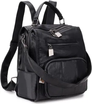 RAVUO Backpack Purse for Women, Fashion Leather Handbags Designer Convertible Satchel Ladies Shoulder Bag 3 Ways to Carry