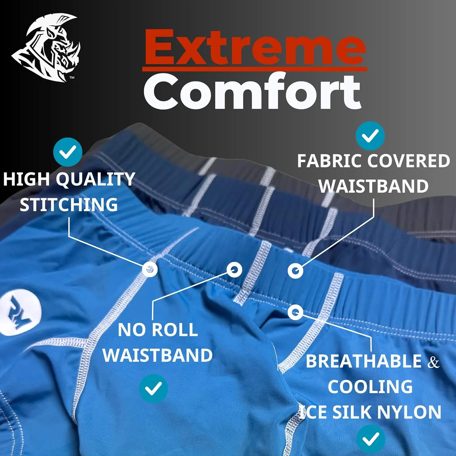 Real Men Bulge Enhancing Pouch Underwear for Men – 1 or 4 Pack Nylon 3 Inches- Ice Silk Mens Boxer Briefs ABCD Pouches XS-5XL