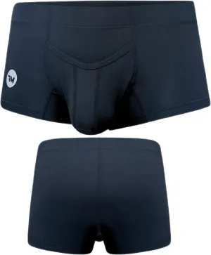 Real Men Bulge Enhancing Pouch Underwear for Men – 1 or 4 Pack Nylon 3 Inches- Ice Silk Mens Boxer Briefs ABCD Pouches XS-5XL